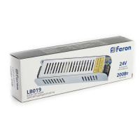 Блок питания для светодиодной ленты Feron 24V 200W IP20 8,3A LB019 48047