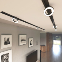 Трековый светодиодный светильник однофазный Elektrostandard Spila 85079/01 черный