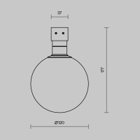 Уличный трековый светильник Maytoni Luna Elasity IP O-TR01-1-S-9WW3K