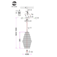 Подвесной светильник ST Luce Rexite SL1001.103.01