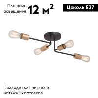 Потолочная люстра Vitaluce V3005-1/4PL