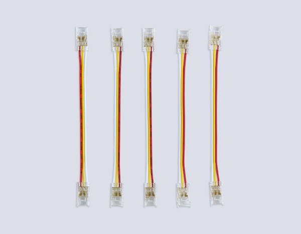 Соединитель гибкий двухсторонний Ambrella Light Illumination COB CCT 12/24V для лент 8mm (3 конт.) (5шт. в комплекте) GS7911