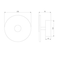 Настенный светодиодный светильник Eurosvet Thasos 40340 Led черный