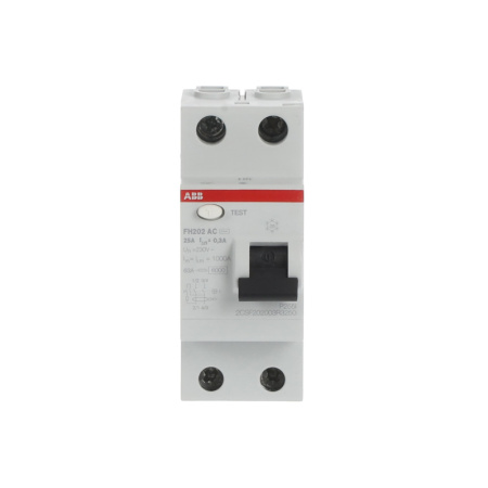 УЗО ABB FH202 2P 25A 300mA  AC