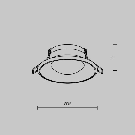 Встраиваемый светильник Maytoni Spark DL096-GU10-W