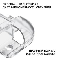 Комплект соединителей монтажный для профиля 08-04/08, прозр., поликарб., внешний угол, 2 шт. Apeyron С-08-04-2