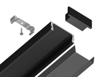 Алюминиевый накладной профиль Ambrella Light Alum Profile GP1700BK/BK