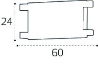 Соединитель прямой для магнитного шинопровода Italline IT09-9028 black