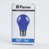 Лампа светодиодная Feron E27 3W синий Шар Матовая LB-375 25923