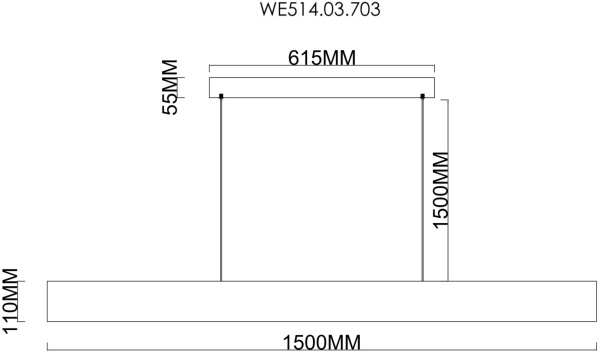 Подвесной светильник Wertmark Edda WE514.03.703