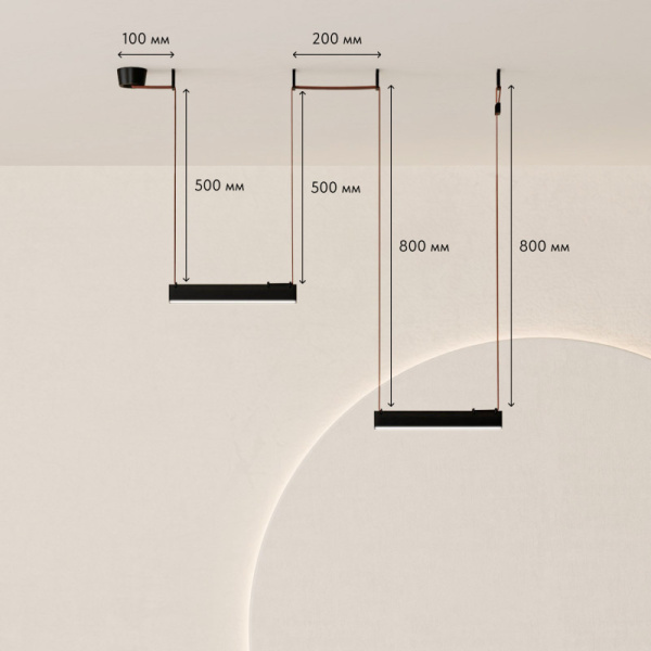 Комплект ременной трековой системы Denkirs Belty SET DK55SET23-01-BR