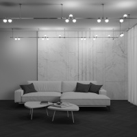 Трековый магнитный светильник Maytoni Luna TR149-1-5W4K-PT