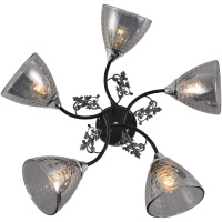 Потолочная люстра Reluce 01525-0.3-05 BK+CR