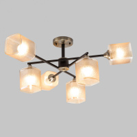 Люстра на штанге IMEX MD.4212-6-S-BK+AB