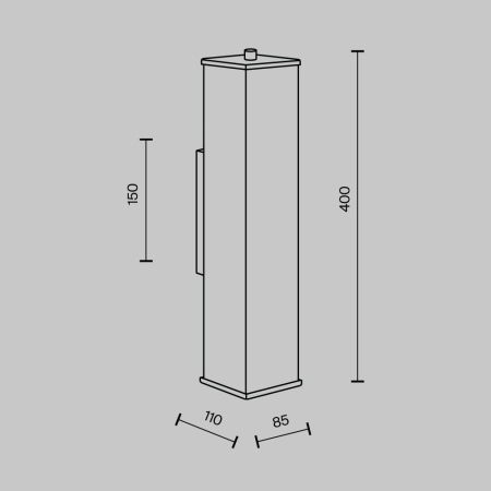 Настенный светильник Modestyle MS.108.400 BS