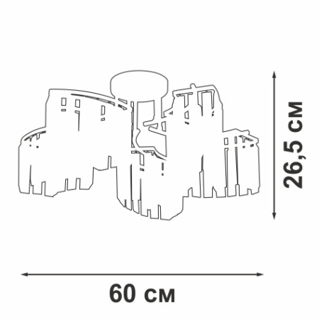 Потолочная люстра Vitaluce V5884-0/5PL