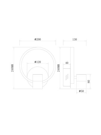 Настенный светильник Freya Tumbler FR6074WL-L12GB