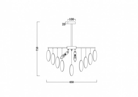 Подвесная люстра Freya Porto FR5104PL-06N