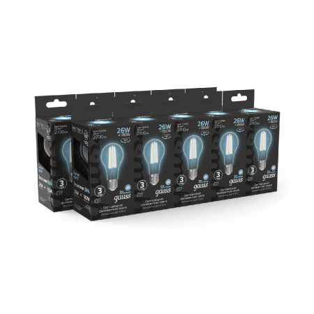 Лампа светодиодная Gauss Filament E27 26W 4100K 102902226