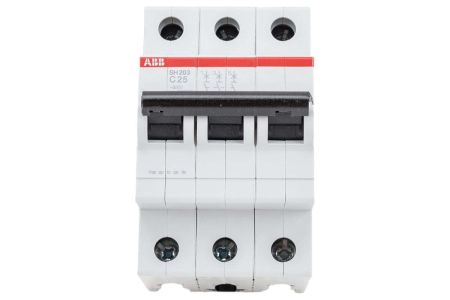 Автоматический выключатель ABB SH203 3-полюсный C25 6кА