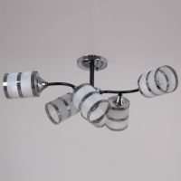 Люстра на штанге Reluce 45360-0.3-06 BK+CR