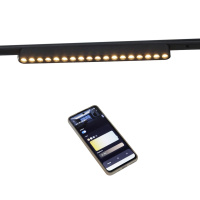 Трековый магнитный светильник (CCT+SMART) Reluce 13002-9.3-001UR magnetic LED16W BK CCT+SMART