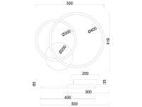 Потолочная люстра Arte Lamp Marsic A2211PL-48BK