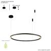 Подвесная люстра Crystal Lux FORTUNA SP88W LED BLACK
