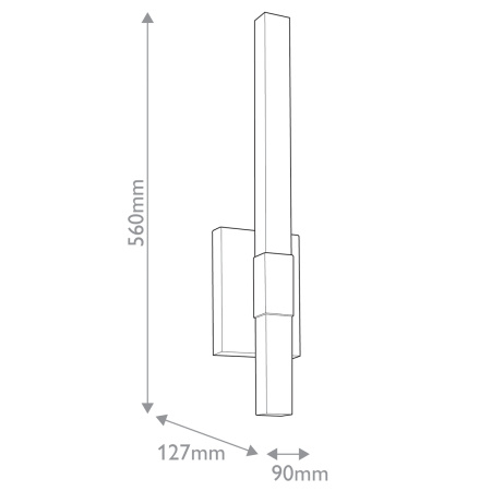 Уличный настенный светильник Kichler KL-NOCAR-M-BK