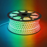 Светодиодная влагозащищенная лента Feron 11W/m 60LED/m 5050SMD RGB 50M LS706 32718