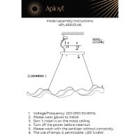 Подвесная люстра Aployt Viola APL.659.03.46