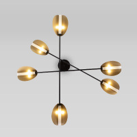 Потолочная люстра Eurosvet Grazia 70148/6 черный/золото Smart a062042