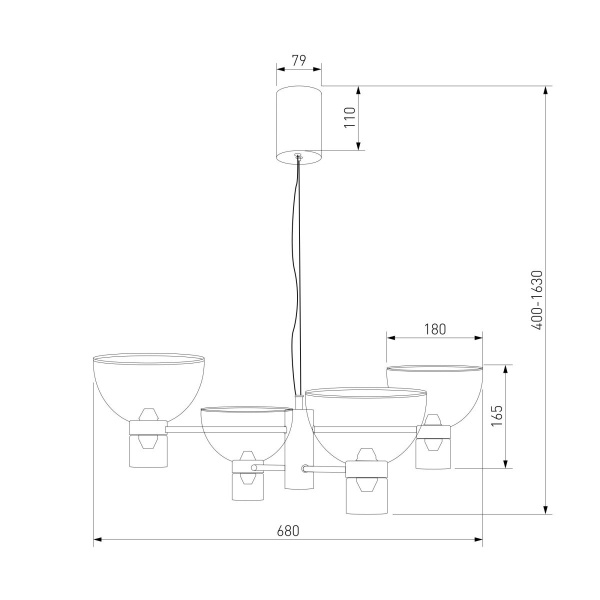 Подвесной светильник Eurosvet Vial 204053 LED a072060