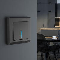 Рамка Stark на 1 пост черный WL04-Frame-01-black Werkel