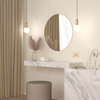 Выключатель  двухклавишный  шампань WL11-SW-2G Werkel