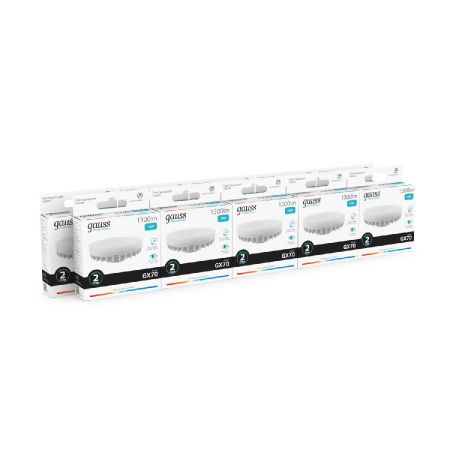 Лампа светодиодная Gauss GX70 14W 4100K матовая 83824