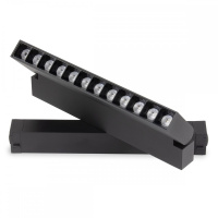 Трековый однофазный светильник AM Group Plain Opal AM591 9W 4000K BK