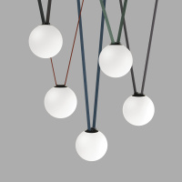 Трековый однофазный светильник Denkirs Belty Orb DK5554-BK