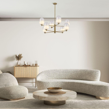 Подвесная люстра Eurosvet Loona 60161/8 латунь