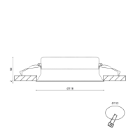 Встраиваемый светильник DesignLed BQ009115-WH-NW 003125