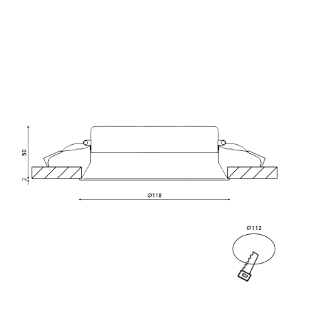 Встраиваемый светильник DesignLed BQ009115-WH-NW 003125