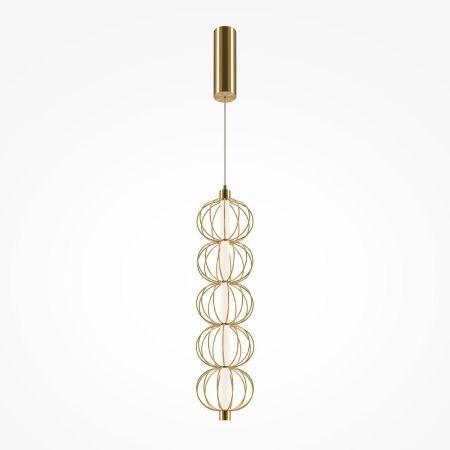 Подвесной светодиодный светильник Maytoni Golden Cage MOD216PL-L10G3K