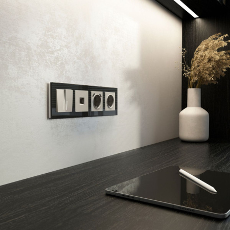 Выключатель двухклавишный с подсветкой Werkel W1220104 4690389211911 a069457