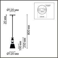 Подвесной светильник Lumion Suspentioni Manola 8049/1A
