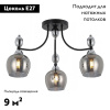 Потолочная люстра Illumico IL8258-3COU-79 BK CR