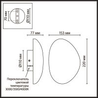 Настенный светильник Odeon Light L-Vision Marbella 6684/10WL
