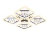 Потолочная светодиодная люстра Ambrella light Ice FA288