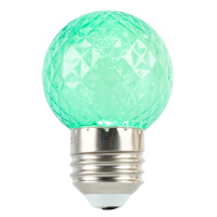 Лампа светодиодная Feron LB-385 шар зеленый прозрачный E27 1W 230V 52163