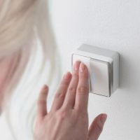 Выключатель Gallant двухклавишный с подсветкой белый WL15-03-03 Werkel