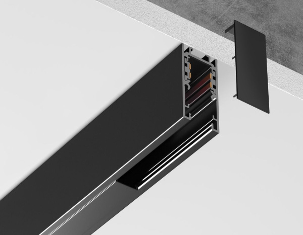 Шинопровод низковольтный накладной с торц. Заглушк. 2шт Ambrella Light Track System GL1919